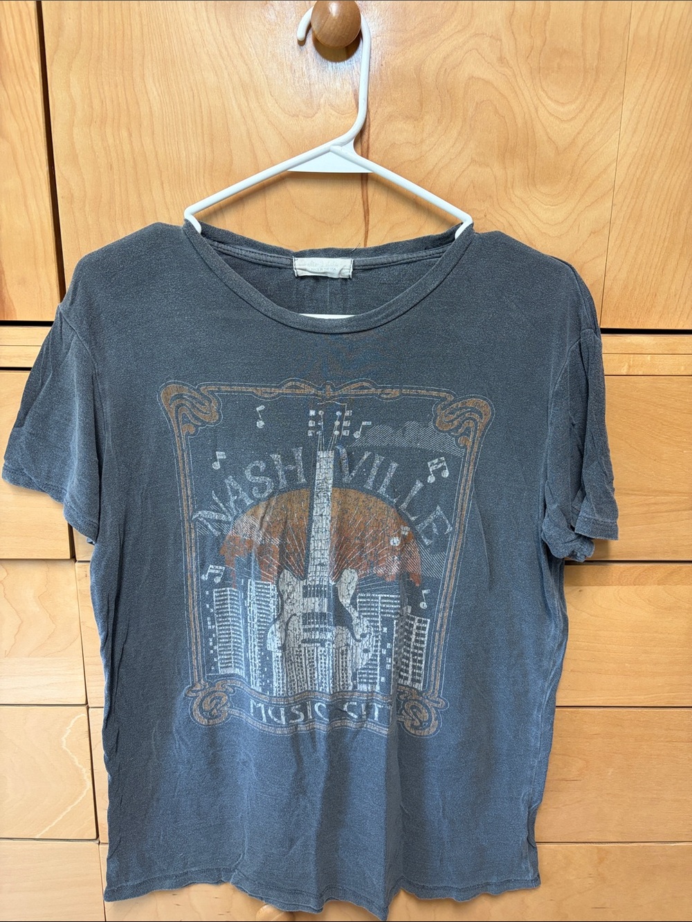 Altar’d State Nashville Music City Graphic Tee - Charcoal Grey